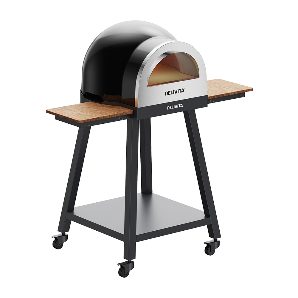 Delivita Origin and Flow Pizza Oven Stand With Side Tables