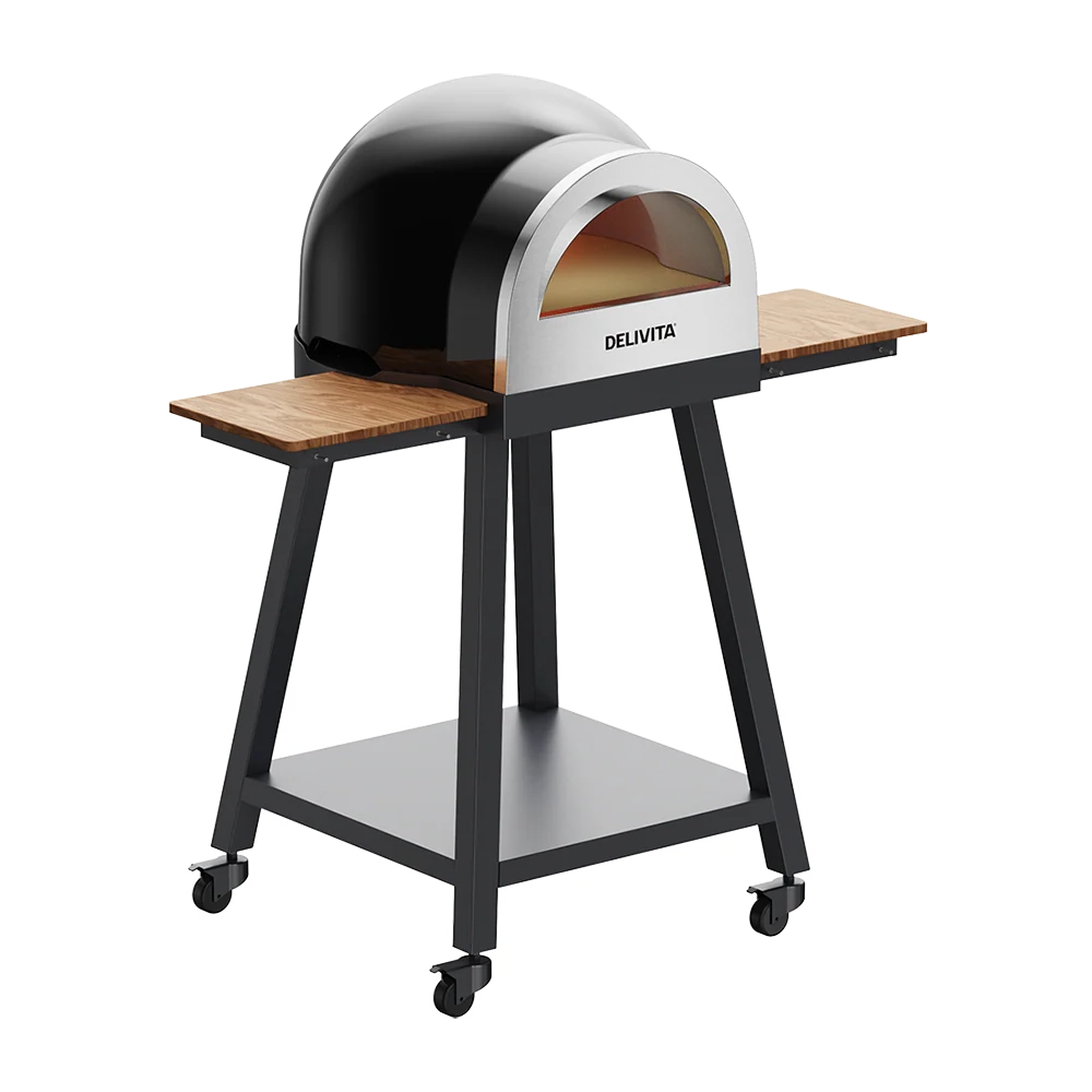 Delivita Origin and Flow Pizza Oven Stand With Side Tables