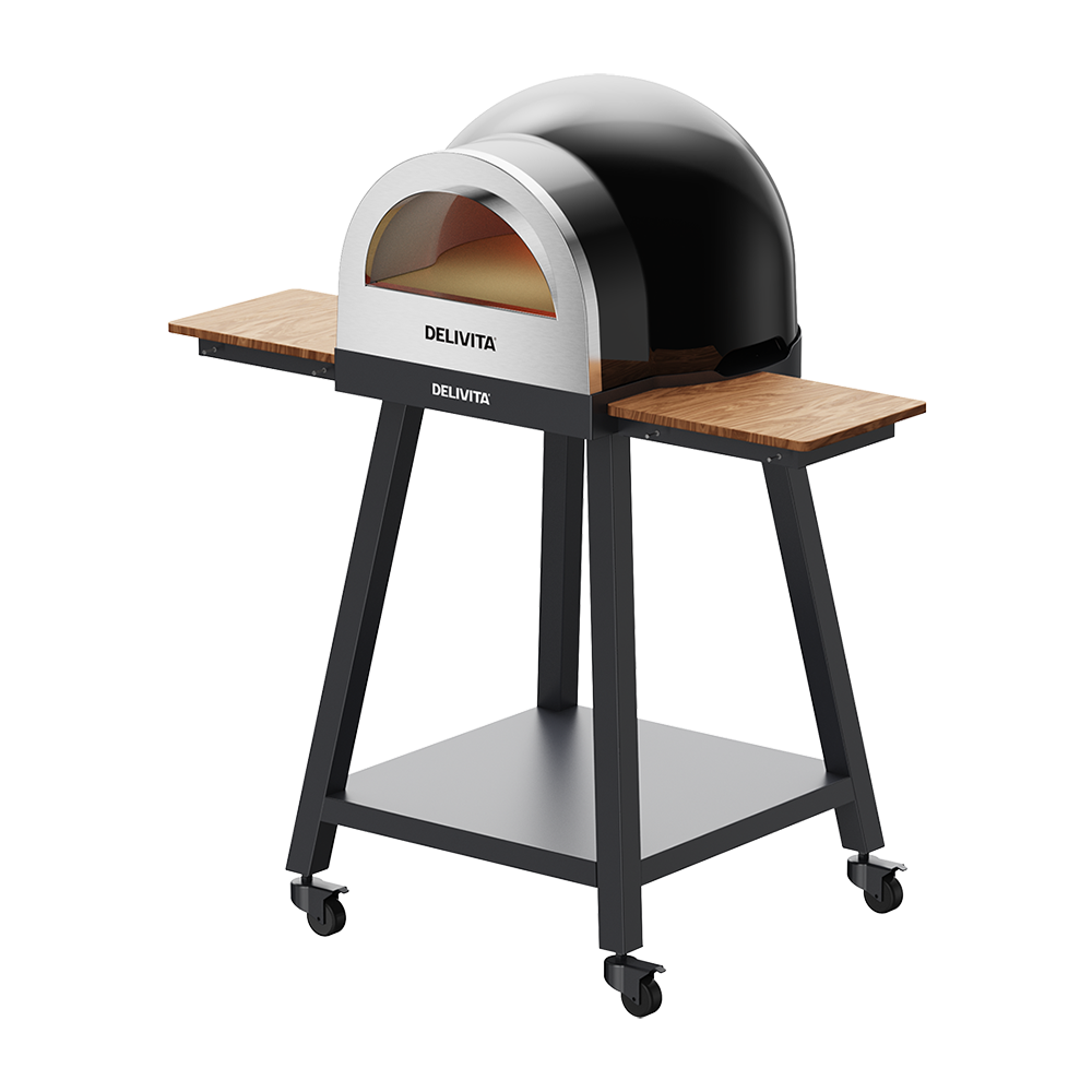 Delivita Origin and Flow Pizza Oven Stand With Side Tables