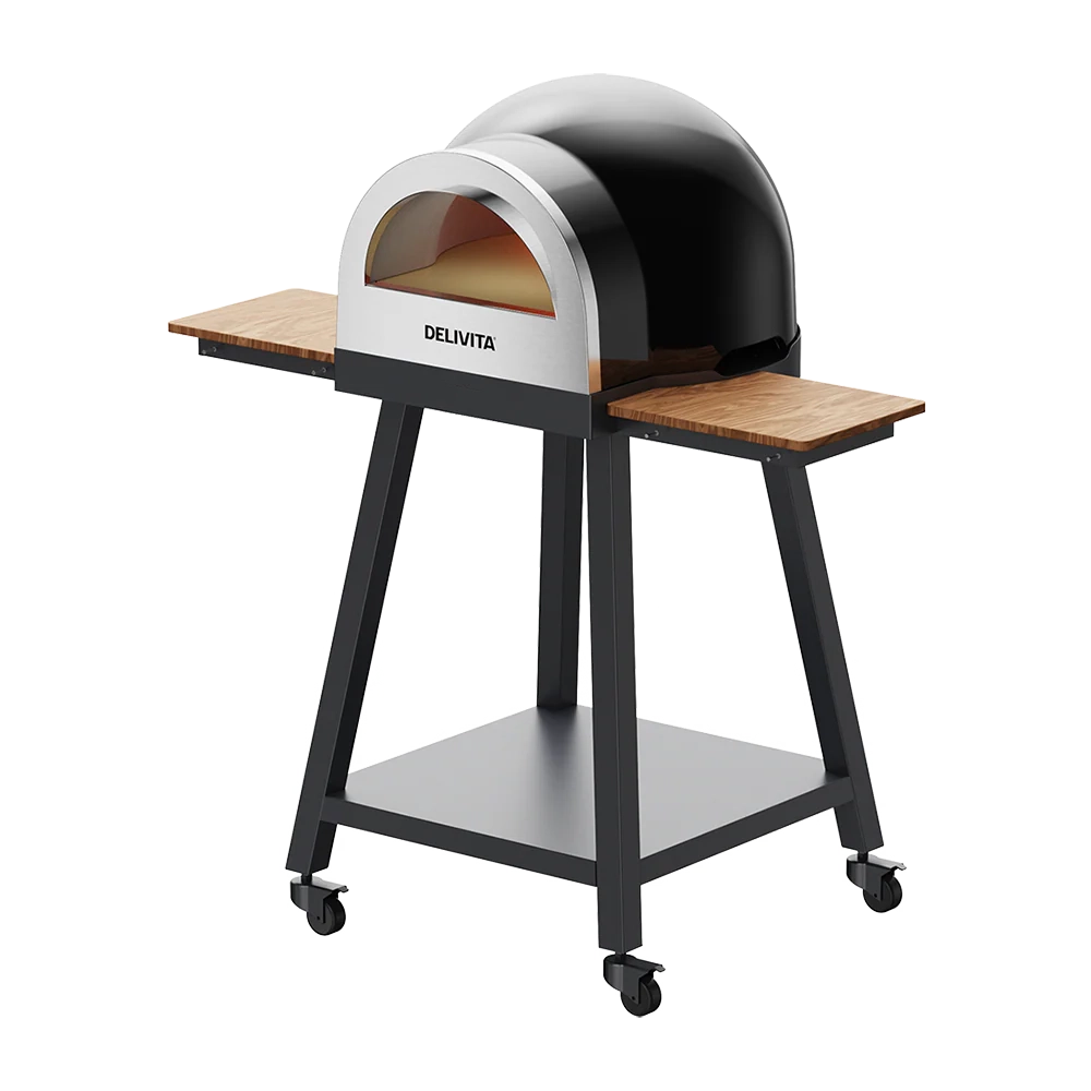 Delivita Origin and Flow Pizza Oven Stand With Side Tables