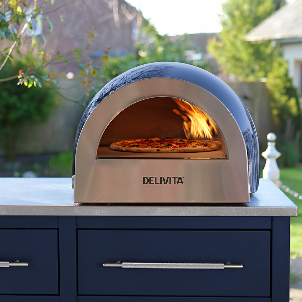 Delivita Flow Dual Fuel Pizza Oven - Royal Blue