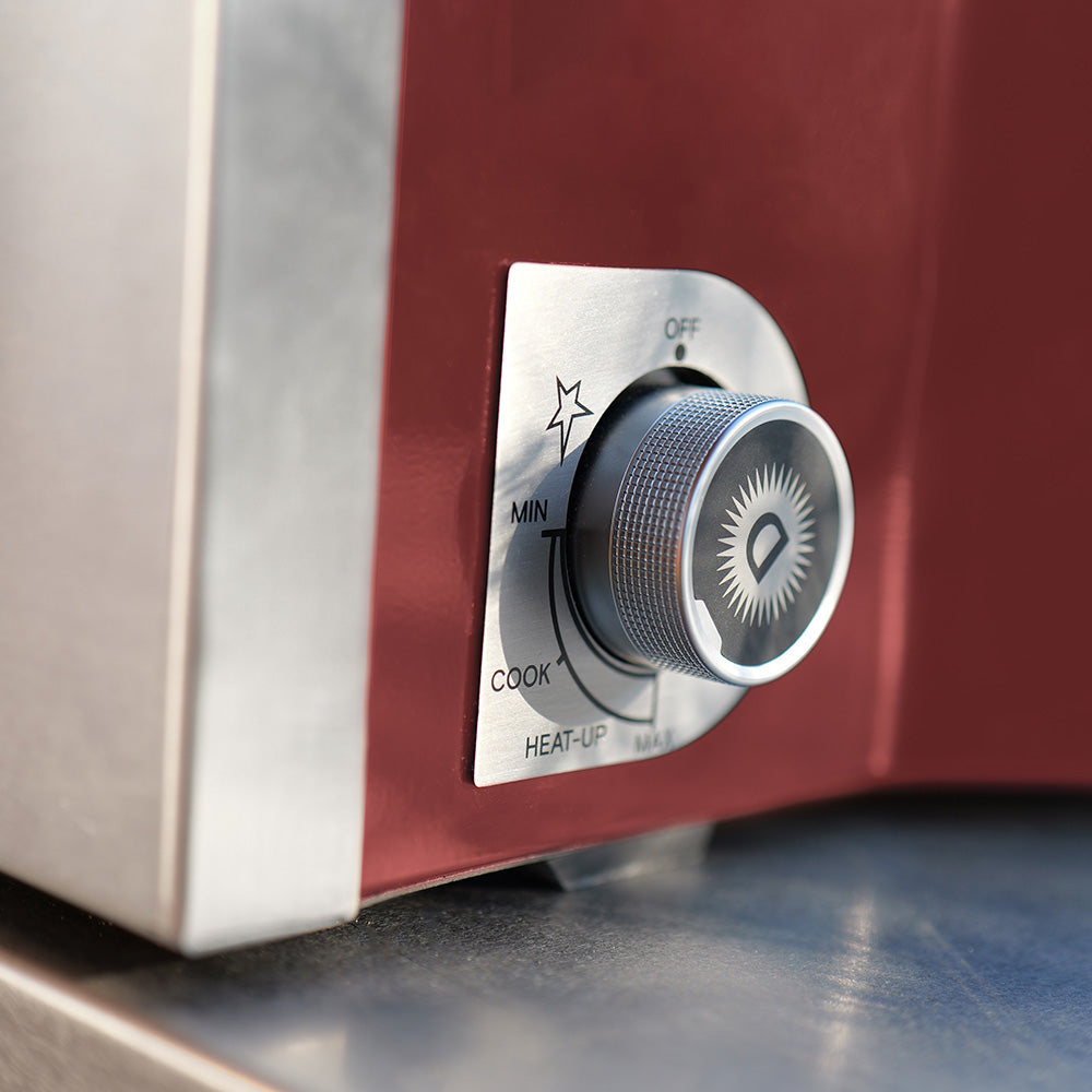 Delivita Flow Dual Fuel Pizza Oven - Chilli Red