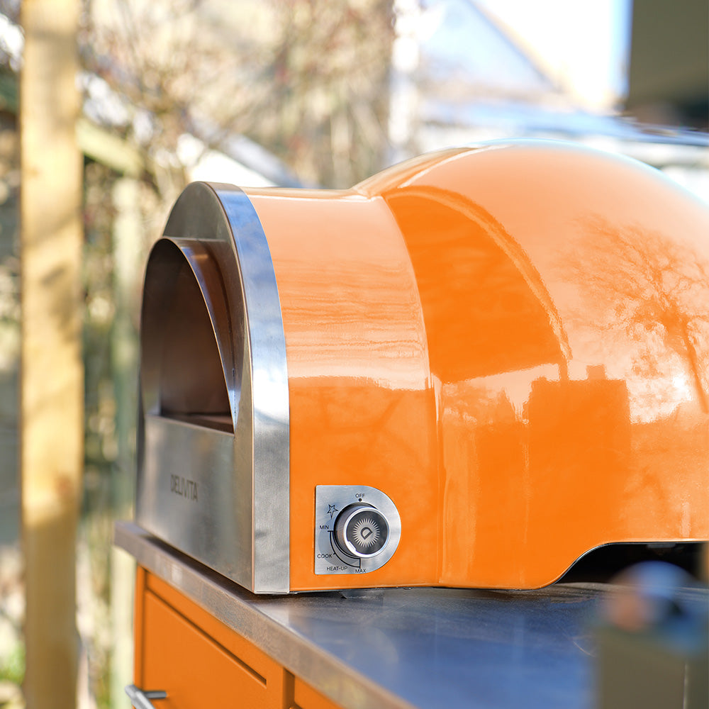 Delivita Flow Dual Fuel Pizza Oven - Orange Blaze