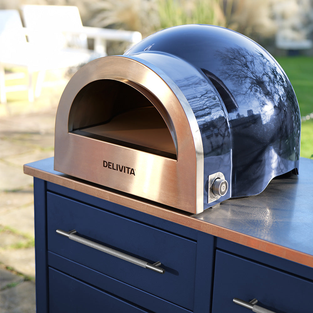 Delivita Flow Dual Fuel Pizza Oven - Royal Blue