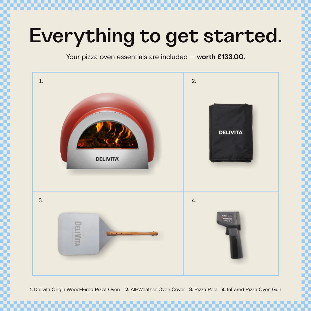 Delivita Origin Wood-Fired Pizza Oven - Hale Grey