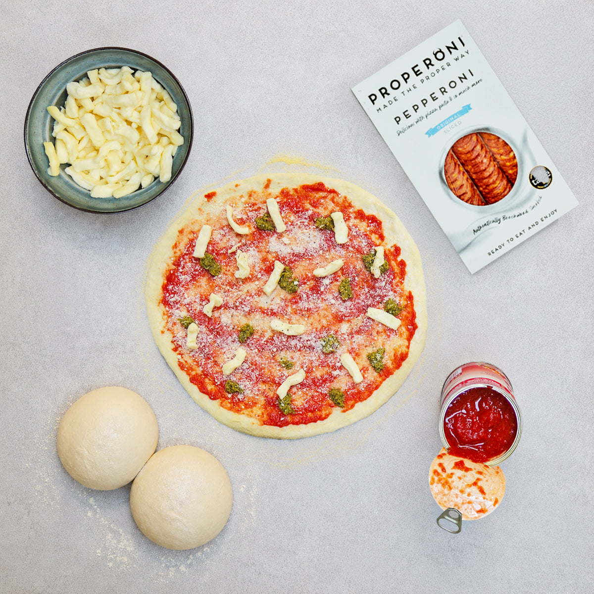 Delivita Pizza Kit With Traditional Dough Balls