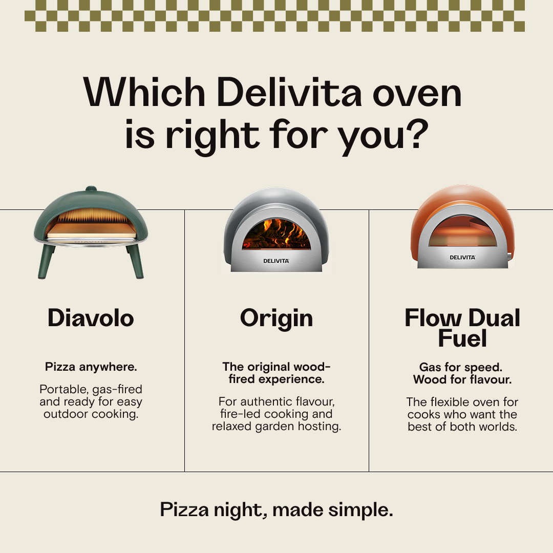 Delivita Origin Wood-Fired Pizza Oven - Hale Grey