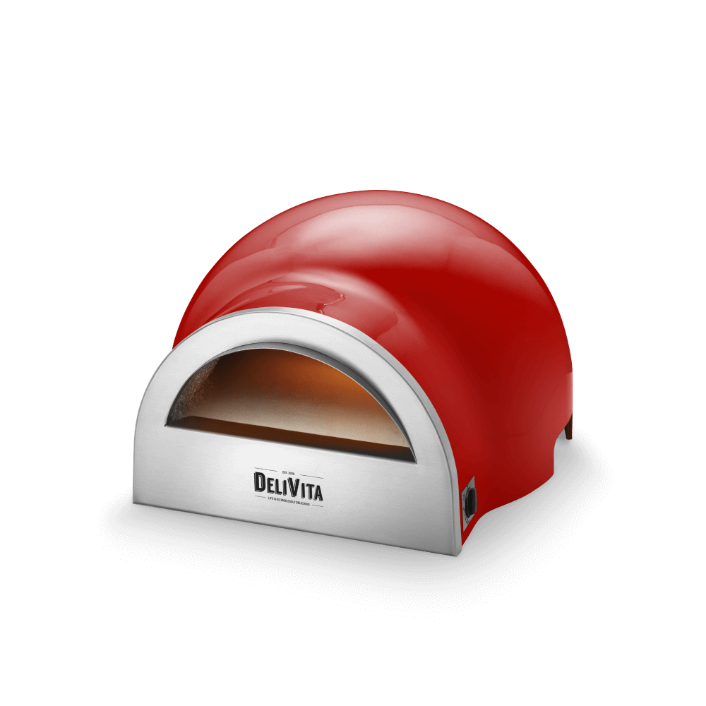 DeliVita Eco-Gas Oven - Chilli Red