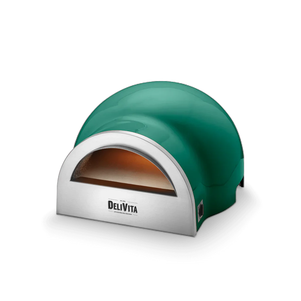 Delivita Dual Fuel Gas Pizza Oven - Emerald Green