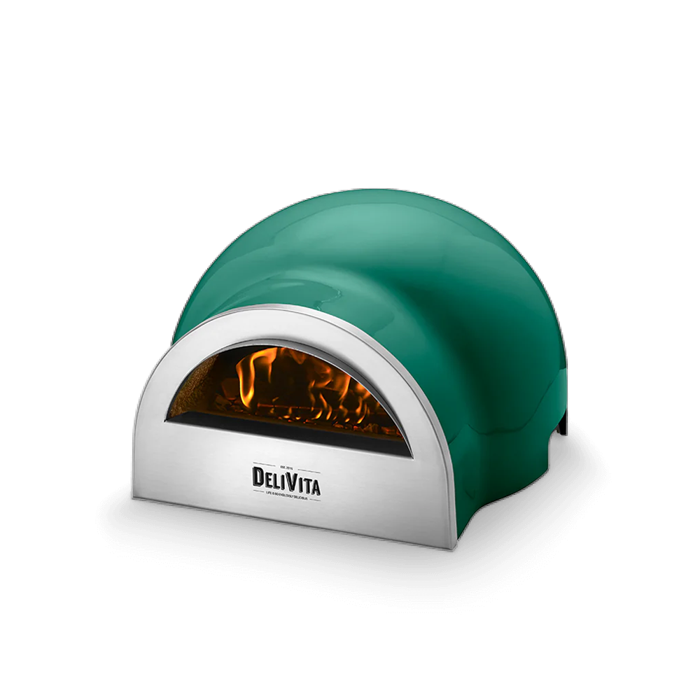 Delivita Wood-Fired Pizza Oven - Emerald Green