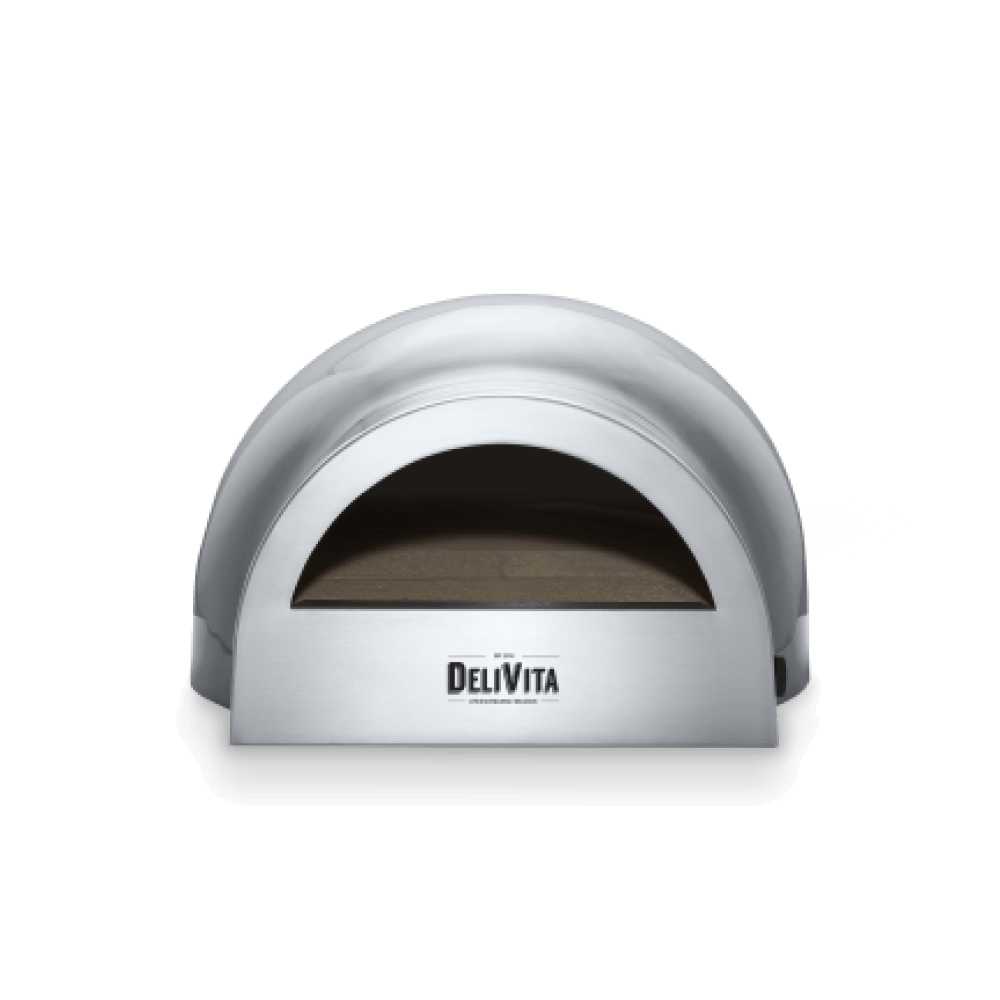 DeliVita Eco-Gas Oven - Hale Grey - front