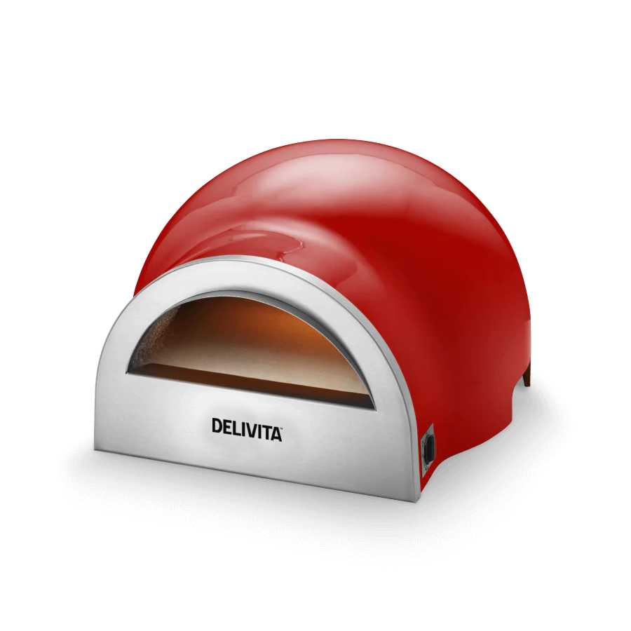 Delivita Flow Pizza Oven - Chilli Red