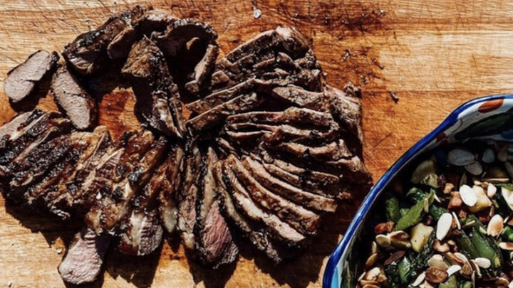 Butterflied Lamb Leg with Pancetta and Zesty Spring Veg