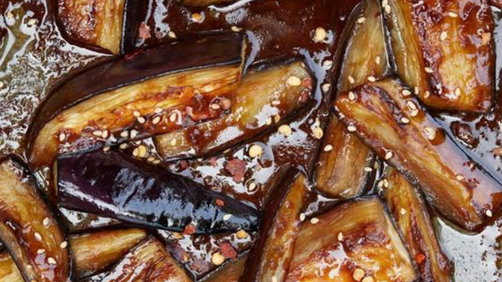 Miso and Sesame Glazed Aubergine (Nasu Dengaku)