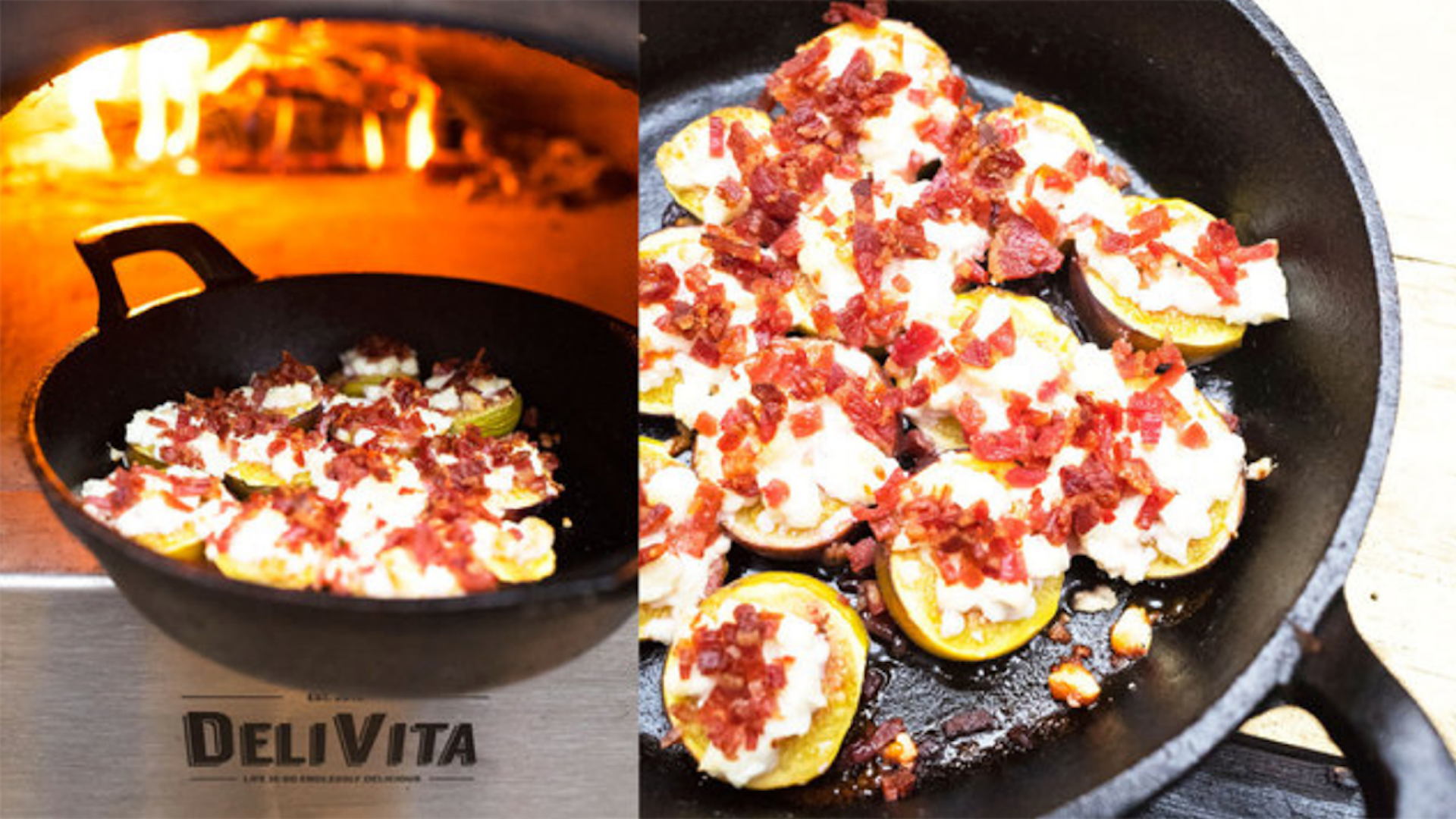 Roast Figs with Bacon & Feta