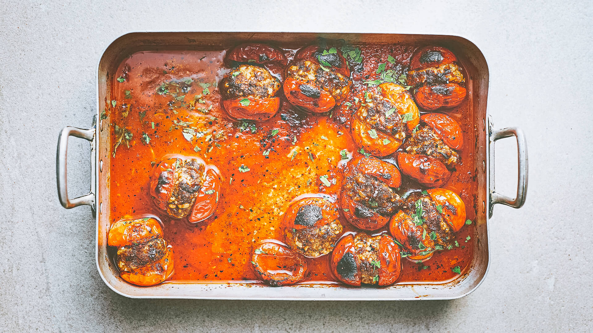 Tomato Kofte Traybake By Claire Thomson | Delivita