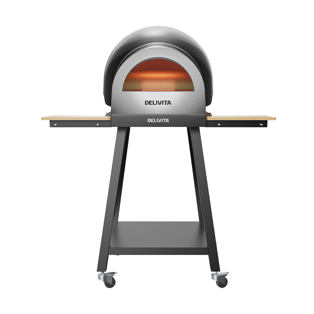 Delivita Origin and Flow Pizza Oven Stand With Side Tables