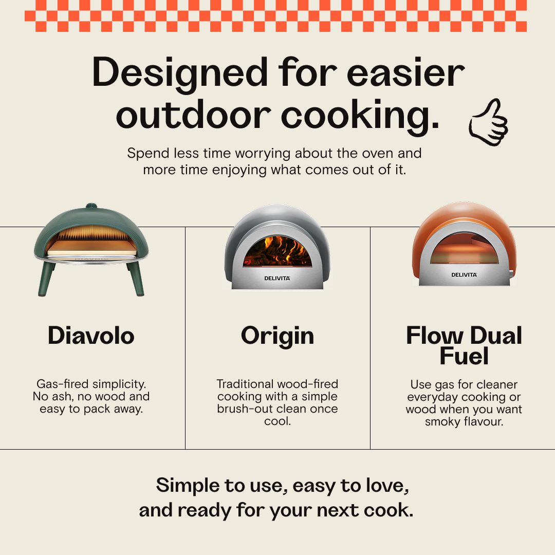 Delivita Origin Wood-Fired Pizza Oven - Hale Grey