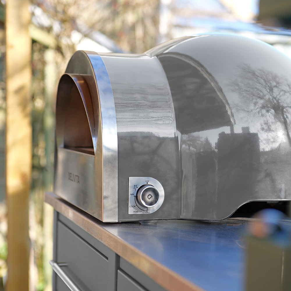 Delivita Flow Dual Fuel Pizza Oven - Hale Grey
