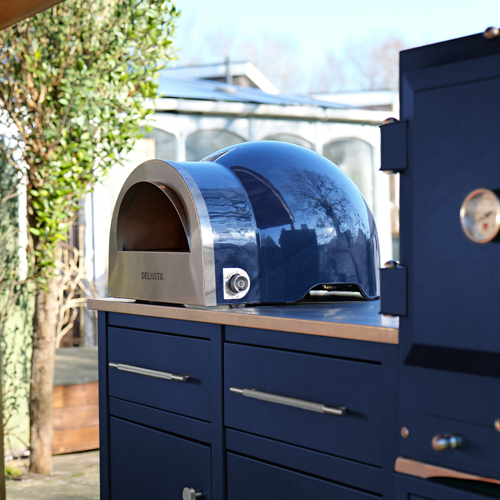 Delivita Flow Dual Fuel Pizza Oven - Royal Blue