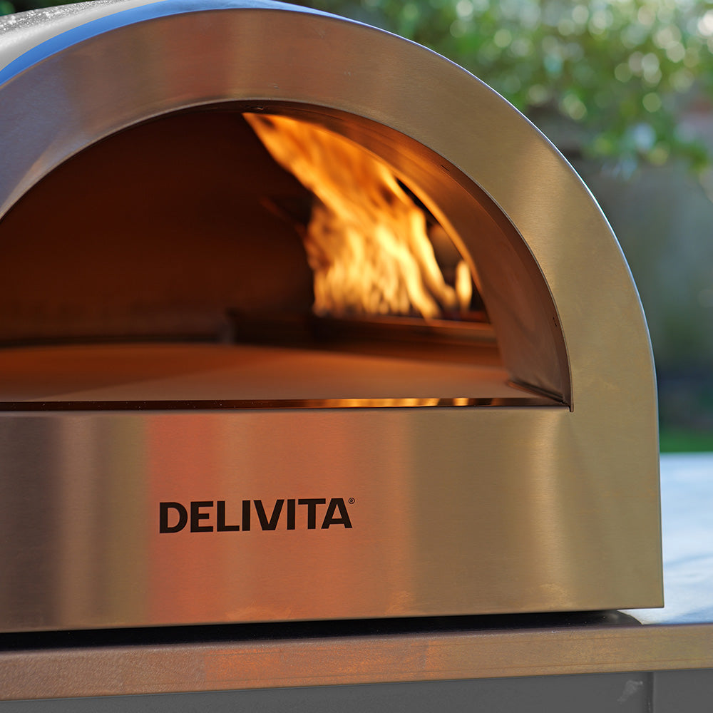 Delivita Flow Dual Fuel Pizza Oven - Hale Grey