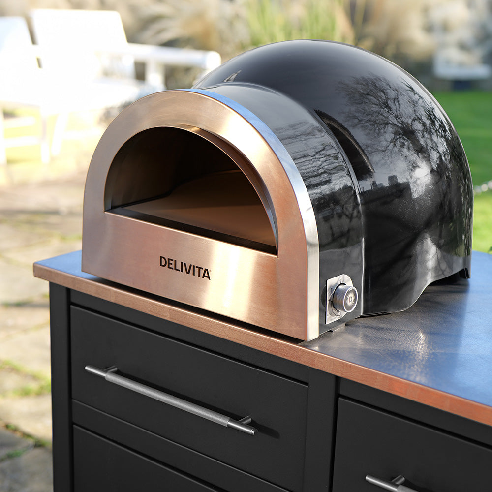 Delivita Flow Dual Fuel Pizza Oven - Very Black
