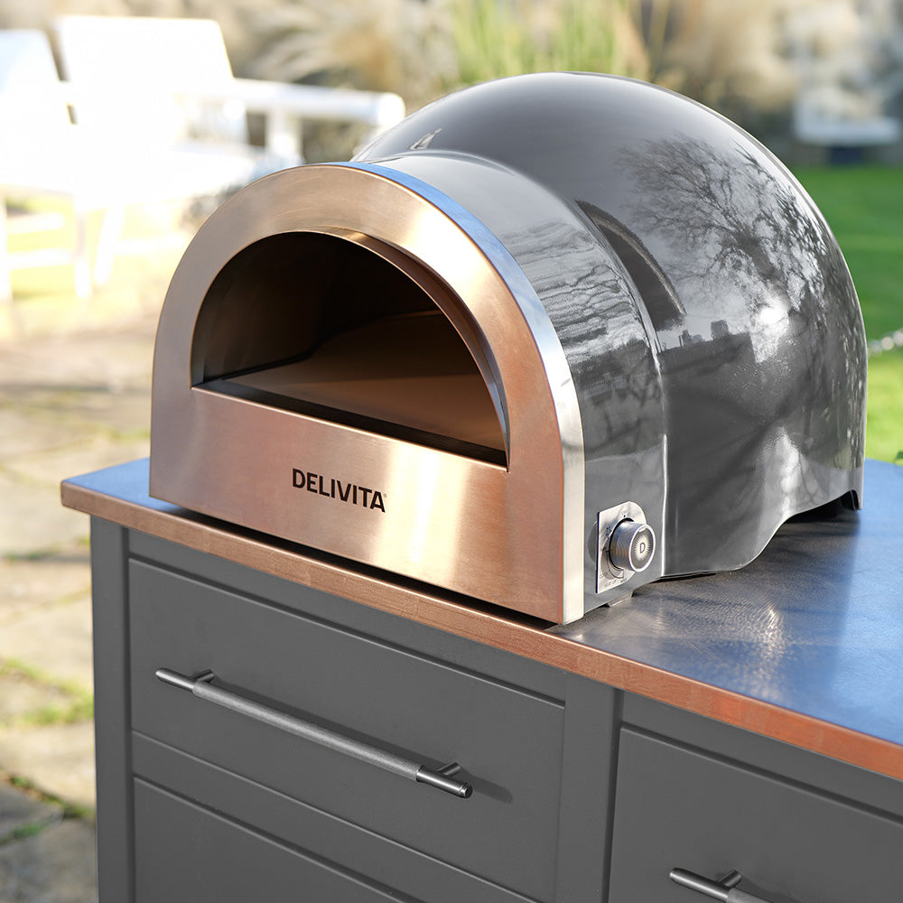 Delivita Flow Dual Fuel Pizza Oven - Hale Grey