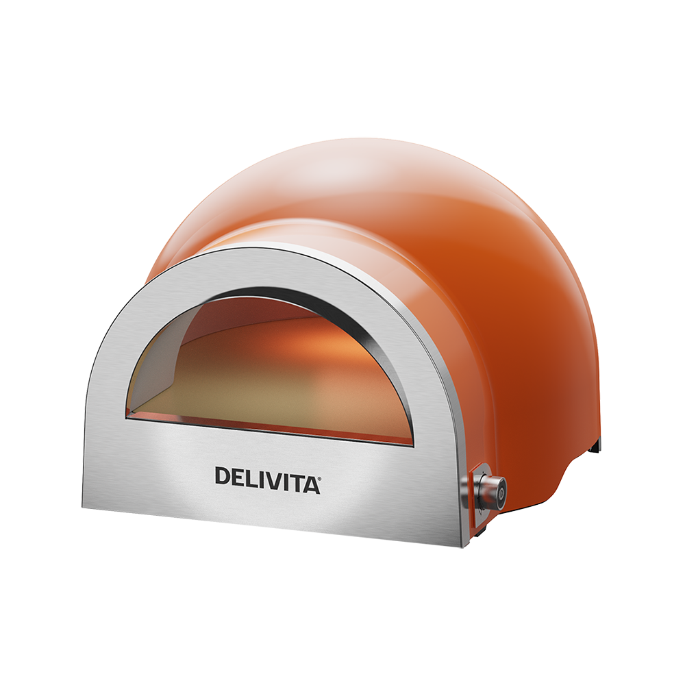 Delivita Flow Dual Fuel Pizza Oven - Orange Blaze