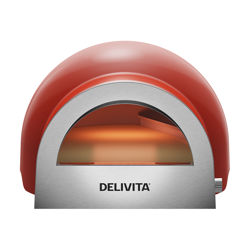 Delivita Flow Dual Fuel Pizza Oven - Chilli Red