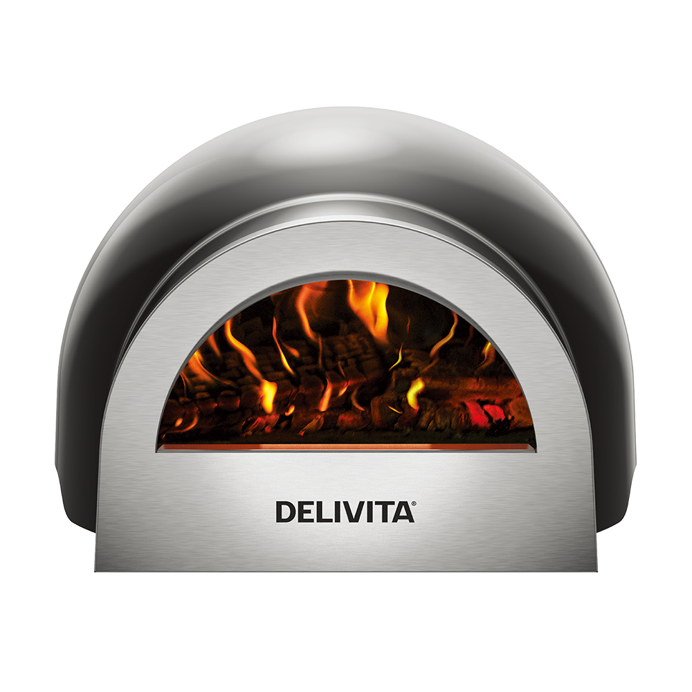 Delivita Origin Wood-Fired Pizza Oven - Very Black