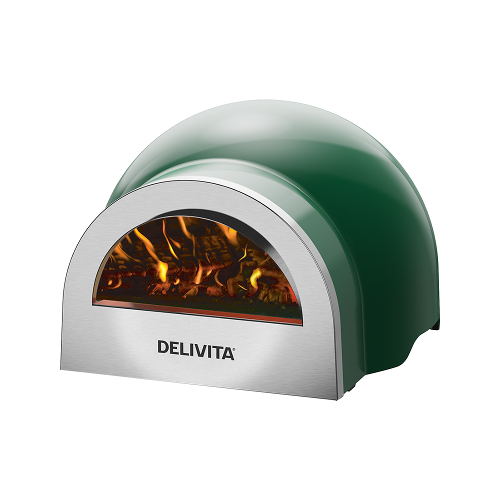 Delivita Origin Wood-Fired Pizza Oven - British Racing Green