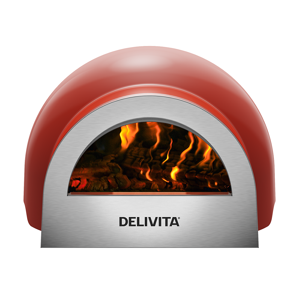 Delivita Origin Wood-Fired Pizza Oven - Chilli Red