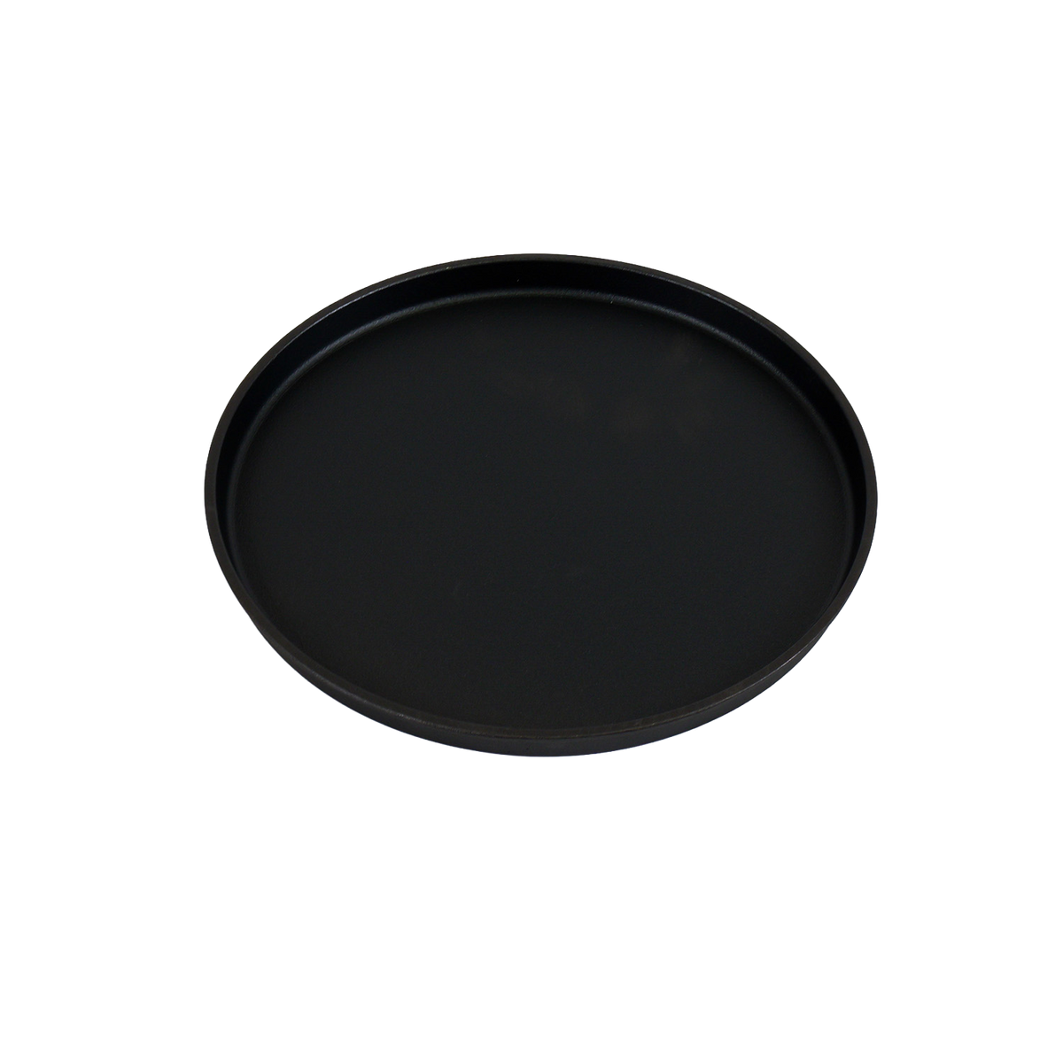 Round Cast Iron Sizzler with Wooden Serving Board - 30cm