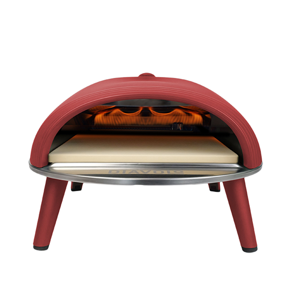 Delivita New Diavolo Gas-Fired Oven - Red